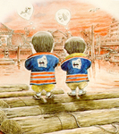 滝田ゆう画 半妻さんととしおさん